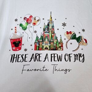Women's Gildan Disney Christmas Tee L